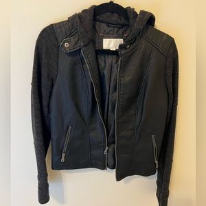 Xhilaration leather jacket size small brand new